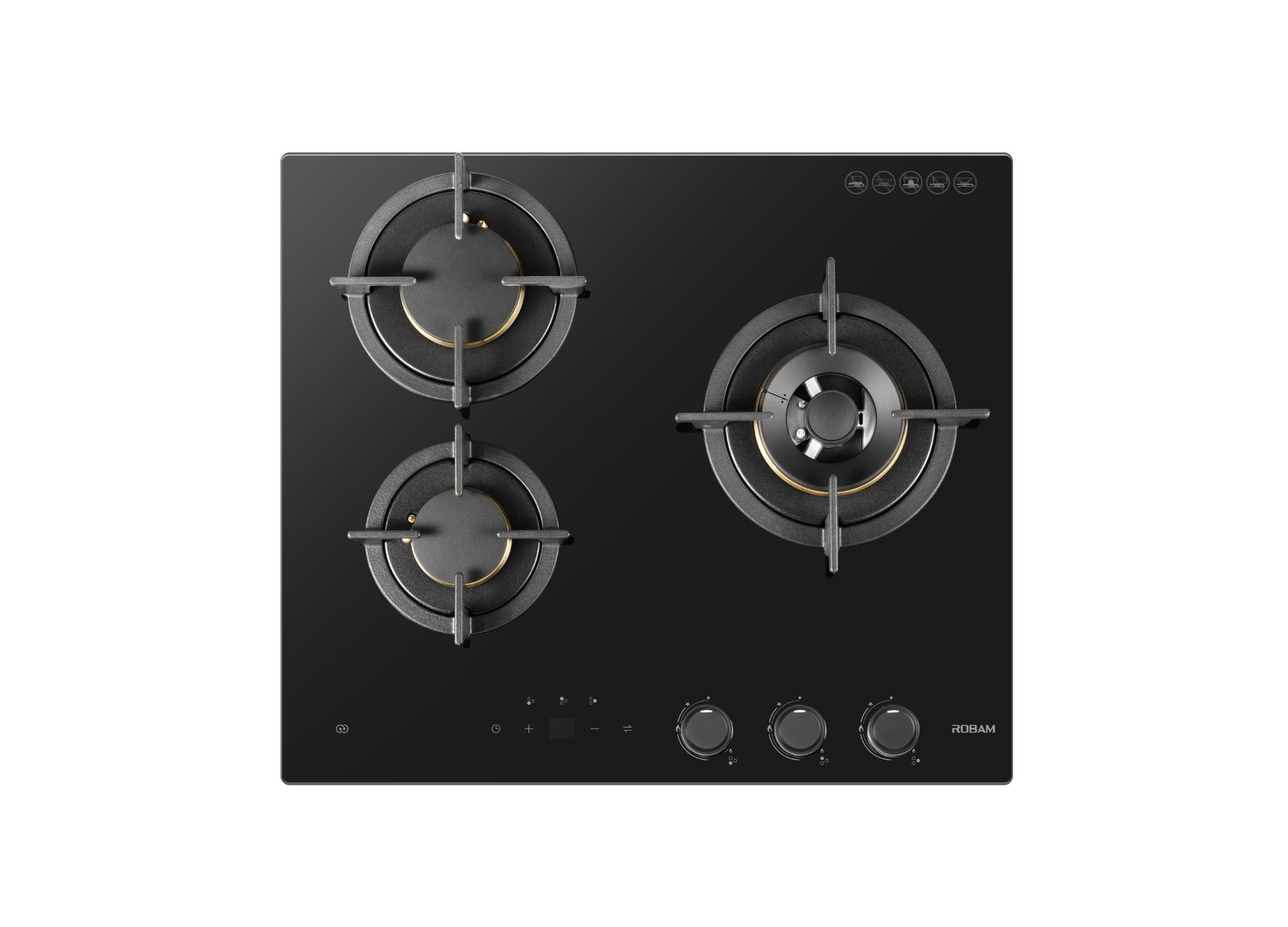 ROBAM | LPG COOKTOP | Timer Function | 7B7H32 | 3 BURNERS | 600MM (W)