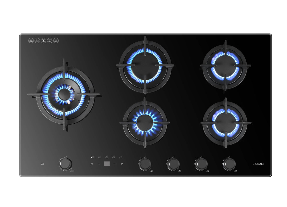 ROBAM | LPG Cooktop | Timer Function | 9B7H50 | 3 Burners | 900mm (W)