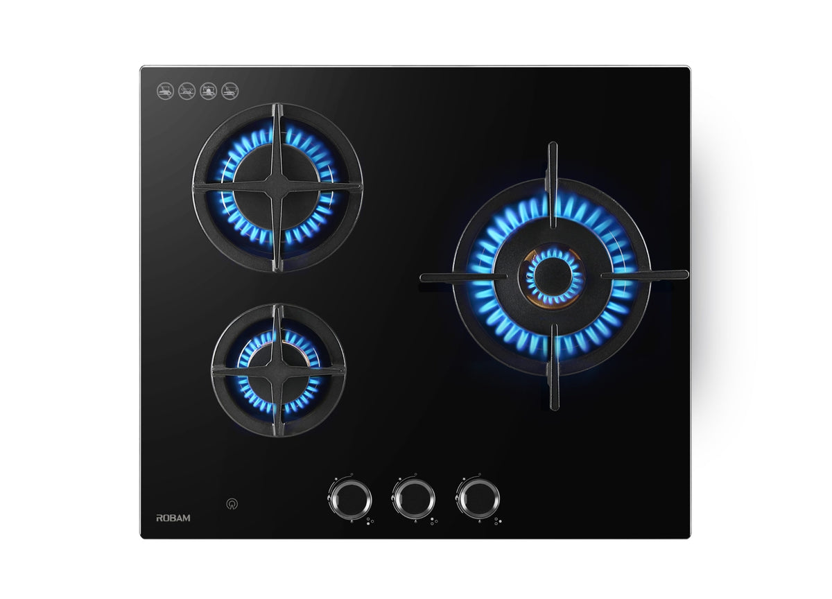 ROBAM | NG/LPG Cooktop | ZB61H70 | 3 Burners | 600mm (W)