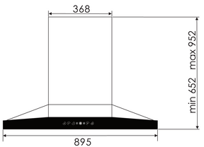 ROBAM | Canopy Rangehood | CXW-200-A818 | 900mm (w)