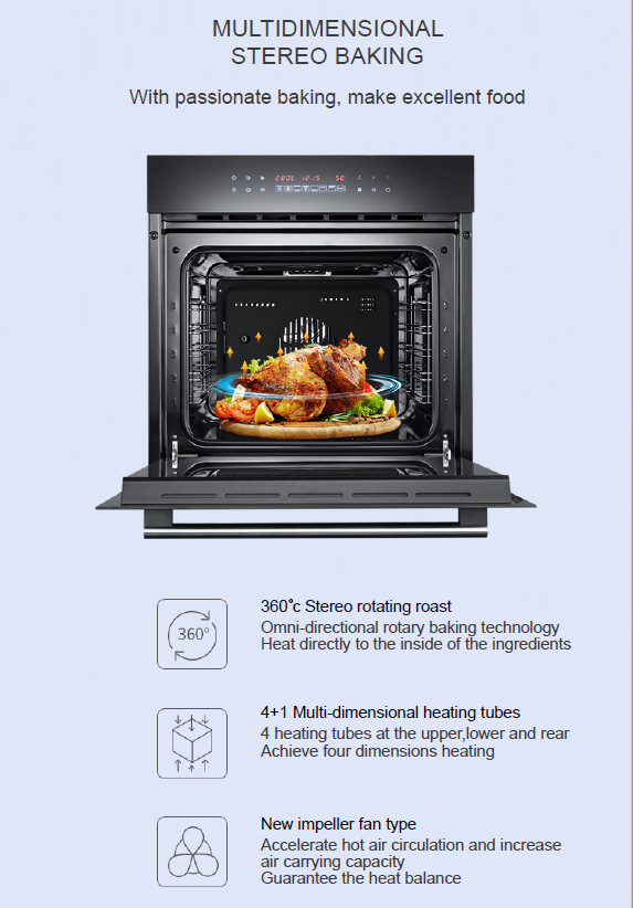 ROBAM | Electric Oven | KQWS-2800-R312 | 60L Large Volume | 600mm (w)