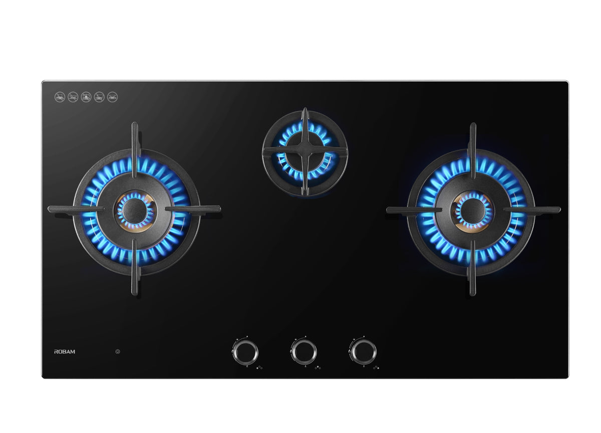 ROBAM | NG/LPG Cooktop | ZB91H72 | 3 Burners | 900mm (W)