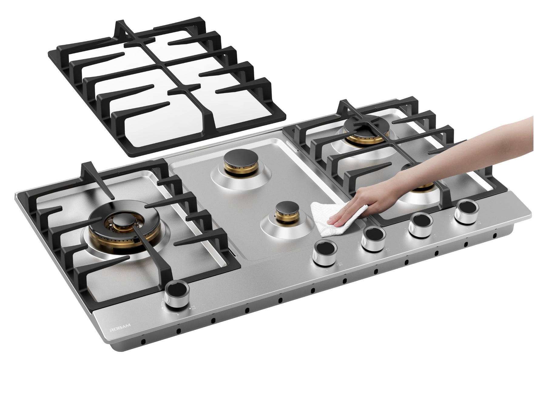 ROBAM | NG/LPG Cooktop | ZG81H60 | 5 Burners | 860mm (W)