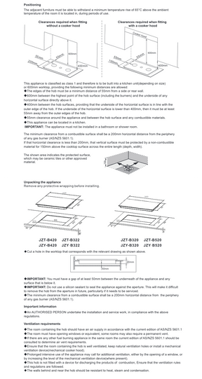 ROBAM | NG/LPG Cooktop | JZY-B320 | 900mm(W) | 3 Burners