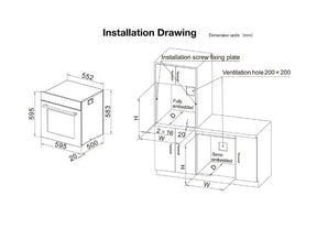 ROBAM | ELECTRIC OVEN | KQWS-3350-RQ335 | 65L LARGE VOLUME | 600MM (W)