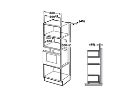 ROBAM | Microwave Oven | WK25-M612B | 25L | 600MM (W)