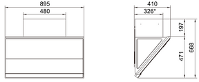ROBAM | Side Suction Rangehood | Ultra Quiet Design | CXW-260-A675S | 900mm (w)