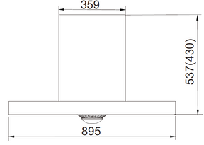 ROBAM | Canopy Rangehood | CXW-200-A851 | 900mm (w)