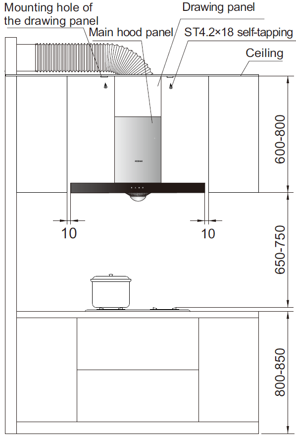 ROBAM | Canopy Rangehood | CXW-200-A851 | 900mm (w)