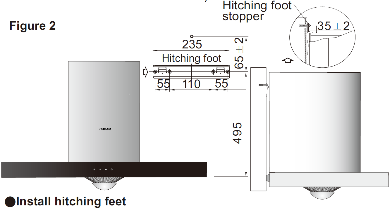 ROBAM | Canopy Rangehood | CXW-200-A851 | 900mm (w)