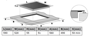 ROBAM | Induction Cooktop | CD70-W460P | 600mm (w)