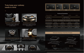 ROBAM | NG/LPG Cooktop | JZY-B320 | 900mm(W) | 3 Burners