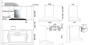 Robam | Canopy Rangehood | CXW-200-A837 | 900mm (w)