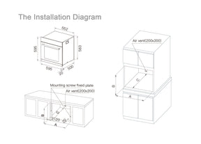 ROBAM | Electric Oven | KQWS-2800-R312 | 60L Large Volume | 600mm (w)
