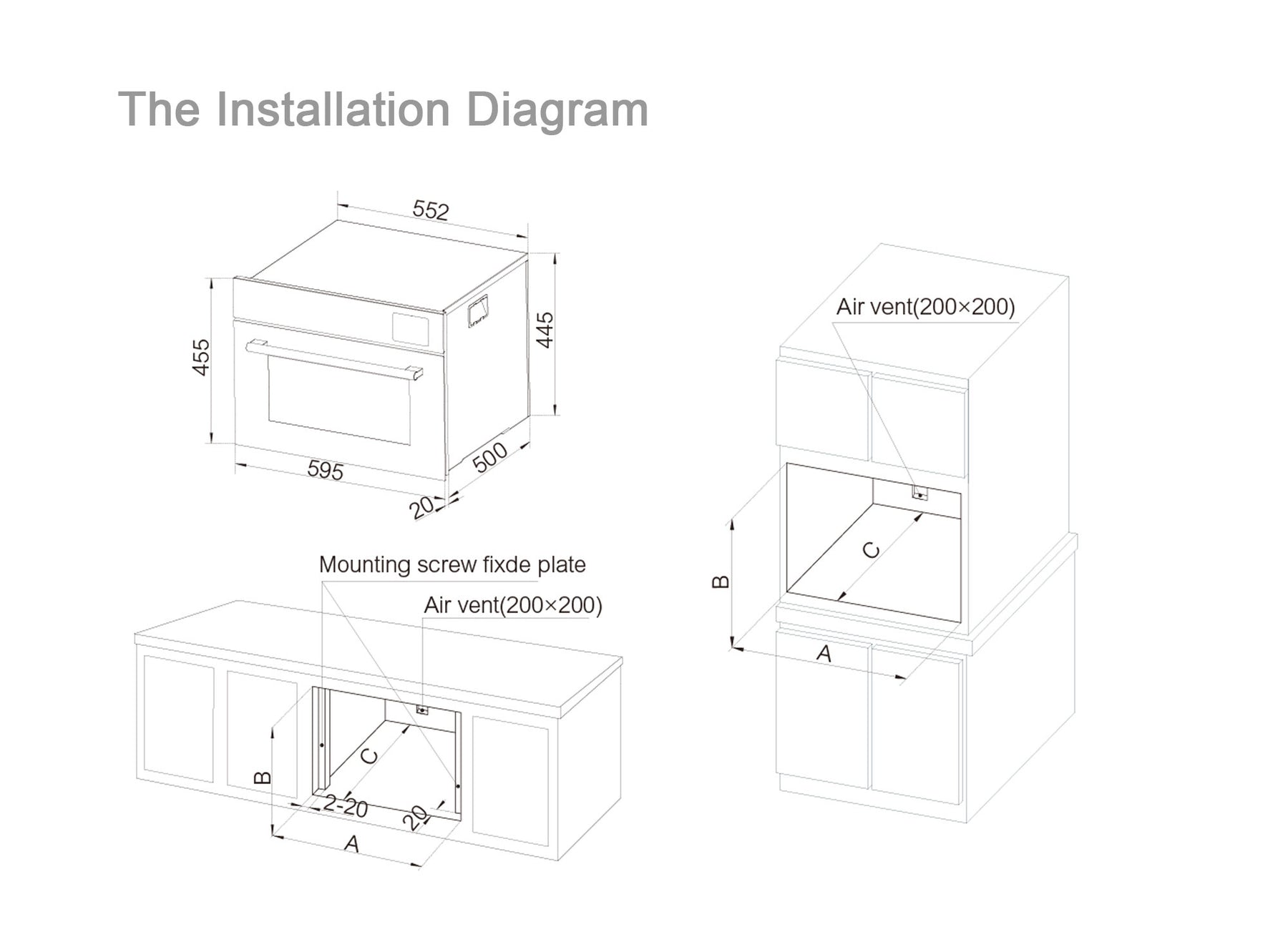 ROBAM | Steam Oven | ZQB400-S106 | 40L | 3D Steaming Technology | 600mm (w)