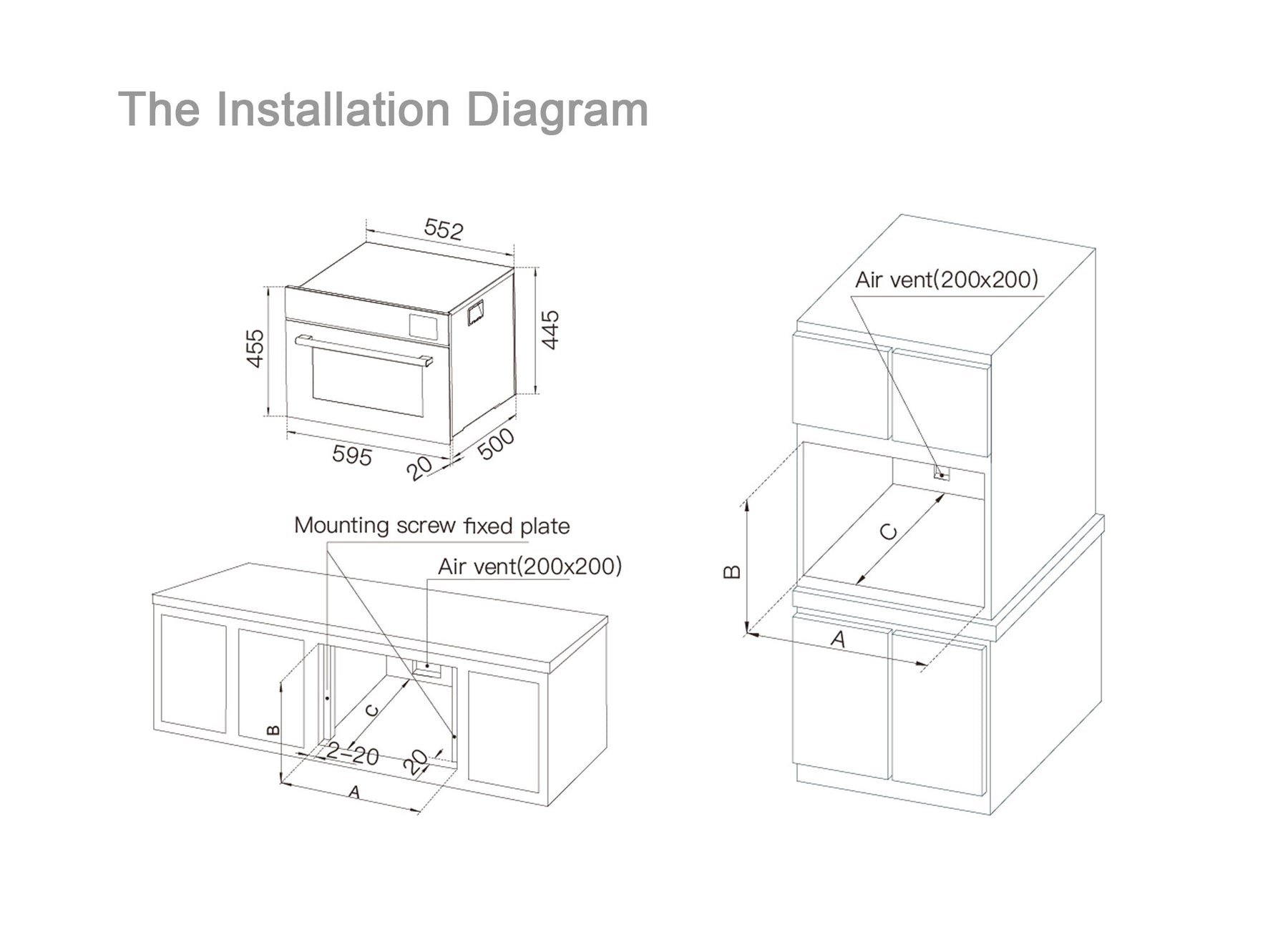 ROBAM | Steam Oven | ZQB400-S112 | 3-Core Powerful Steaming | 600mm (w)